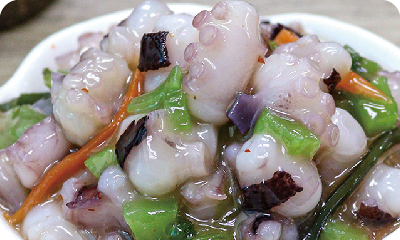 Seasoned Cooked Octopus  with Wasabi