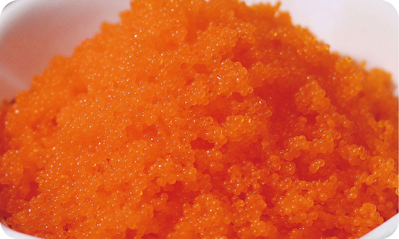 Seasoned Capelin Fish  Roe Orange
